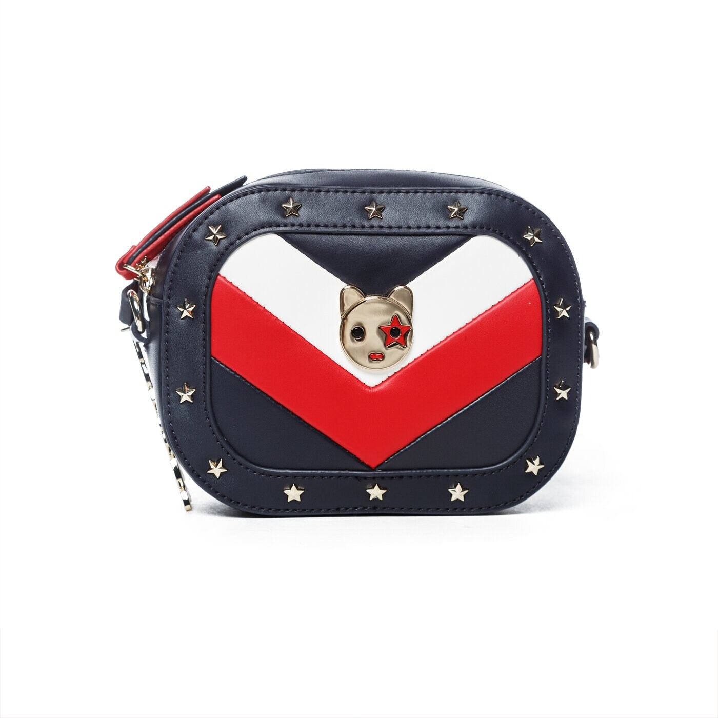 Damska torebka TOMMY HILFIGER TOREBKA MASCOT ROUND CROSSOVER LEATHER aw0aw05848901 kolor multicolor