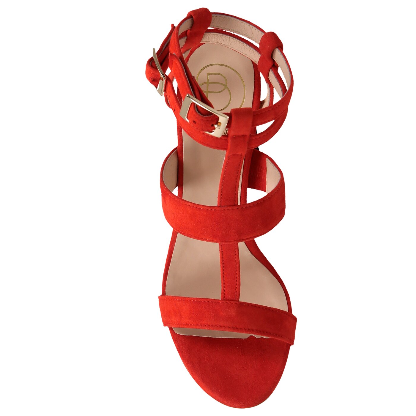 Damskie sandały BALDOWSKI SANDAŁY NA OBCASIE w00353/3436/001 kolor czerwony