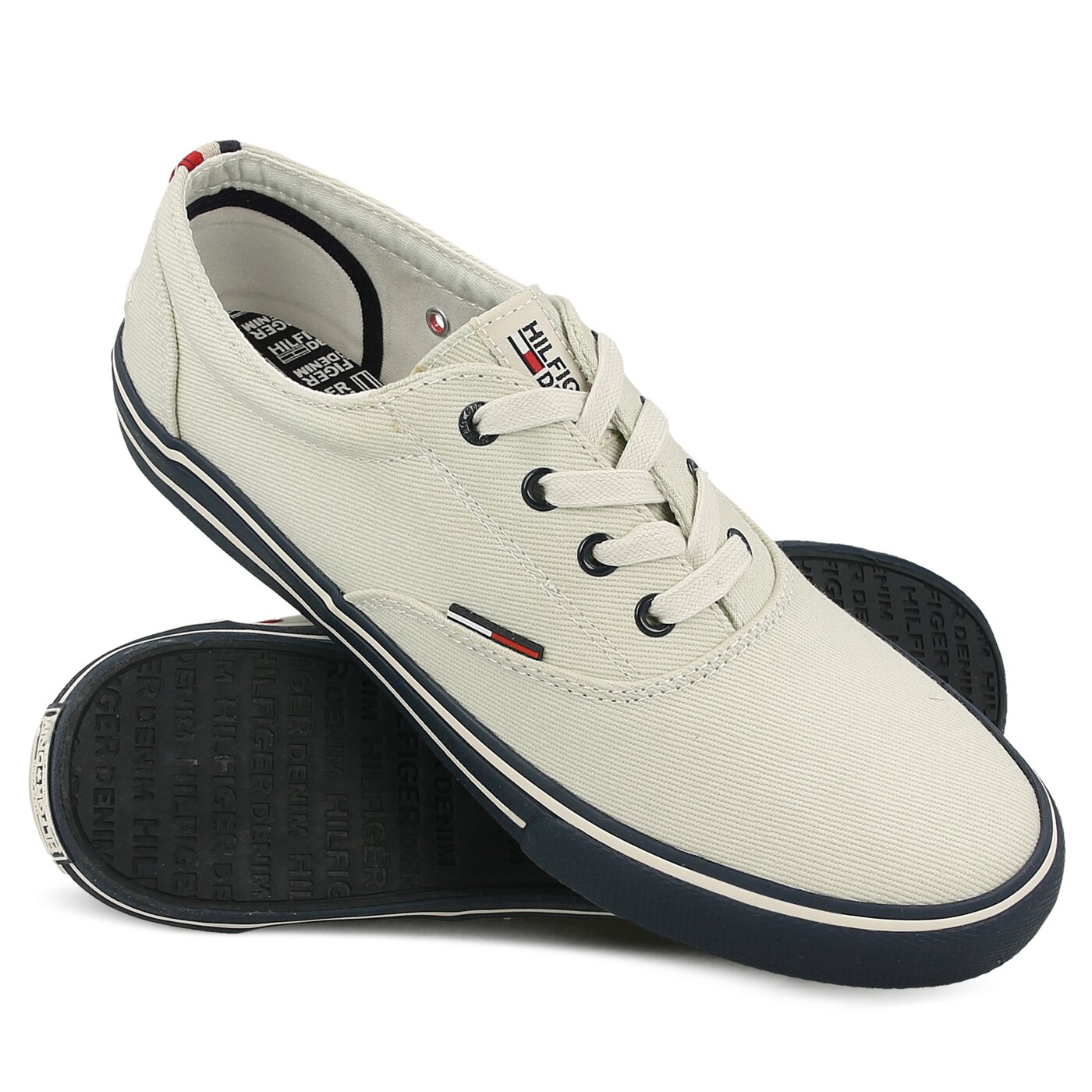 Męskie trampki TOMMY HILFIGER V2385IC 2D fm0fm00603156 kolor beżowy