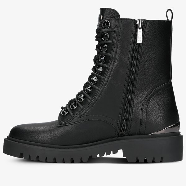 Damskie botki / sztyblety GUESS OXANA fl8oxaele10black kolor czarny