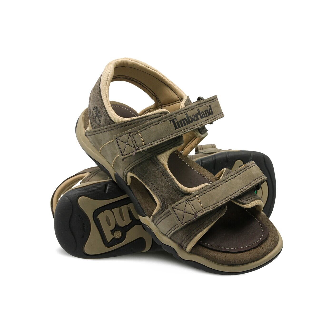 Dziecięce sandały / klapki TIMBERLAND TISBURY 2 STRAP ca19w6 kolor brązowy