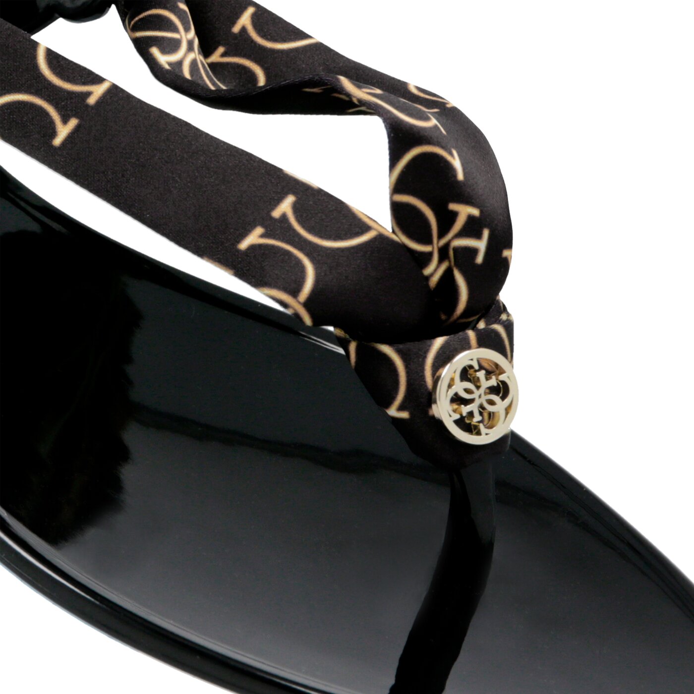 Damskie sandały GUESS JUDAY fl6judfap21blkgo kolor czarny