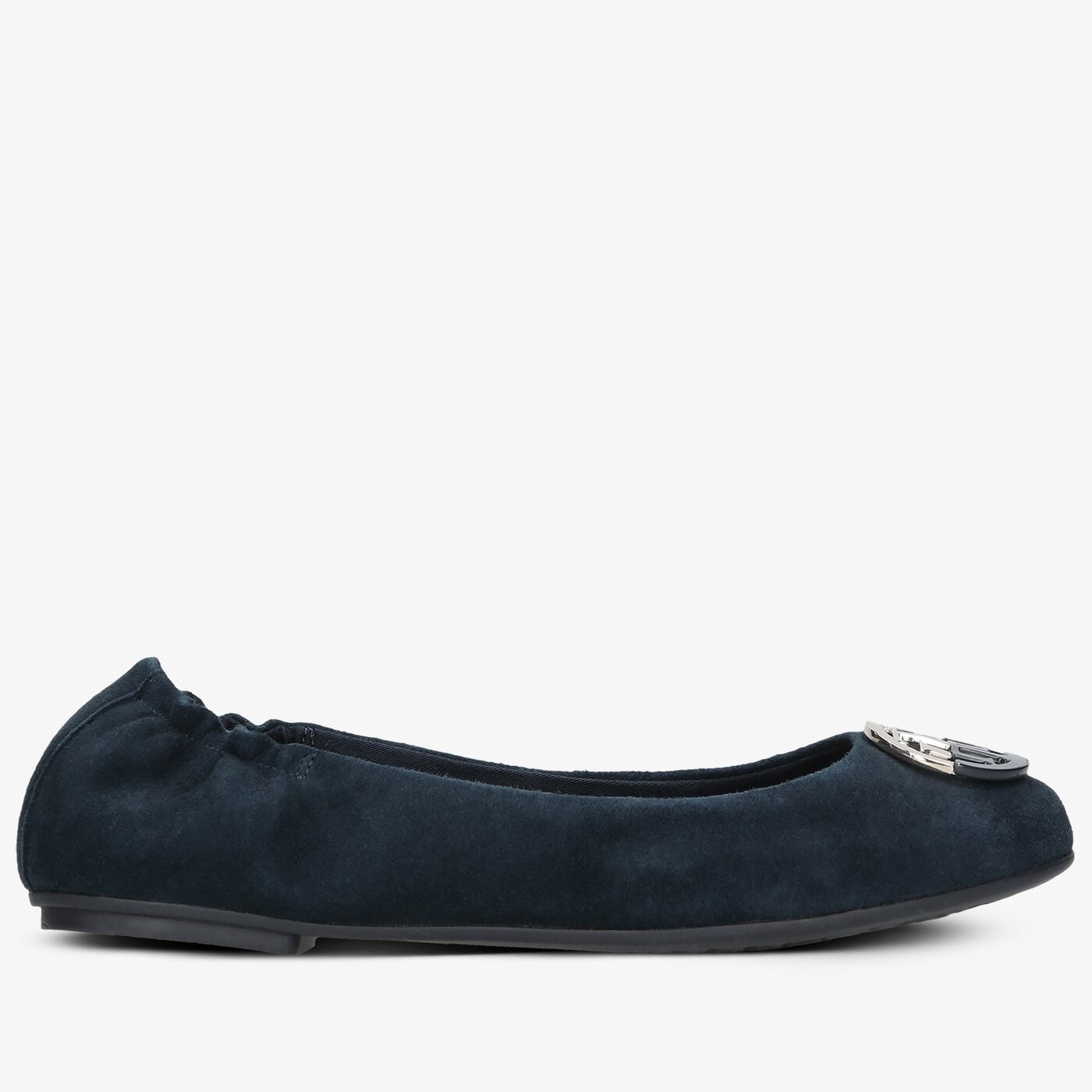Damskie baleriny (buty) TOMMY HILFIGER ESSENTIAL HARDWARE BALLERINA fw0fw05636dw5 kolor granatowy