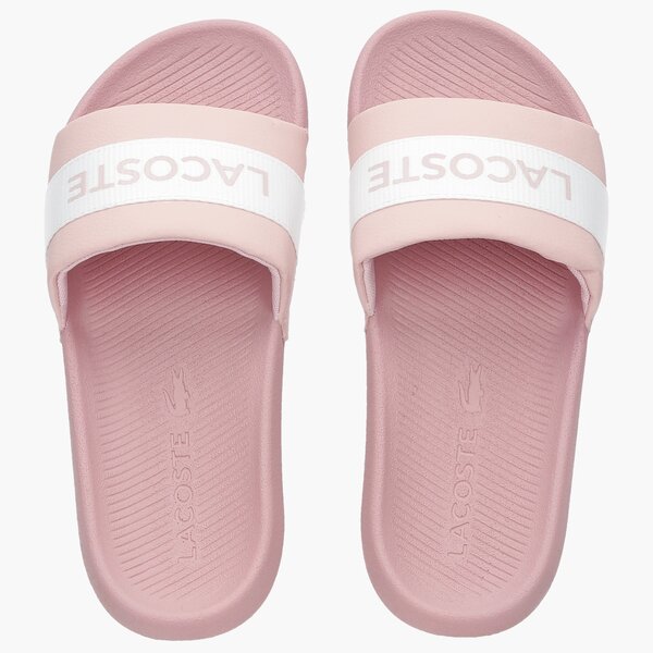 Damskie klapki LACOSTE CROCO SLIDE 0721 1 CFA 741cfa0011208 kolor różowy