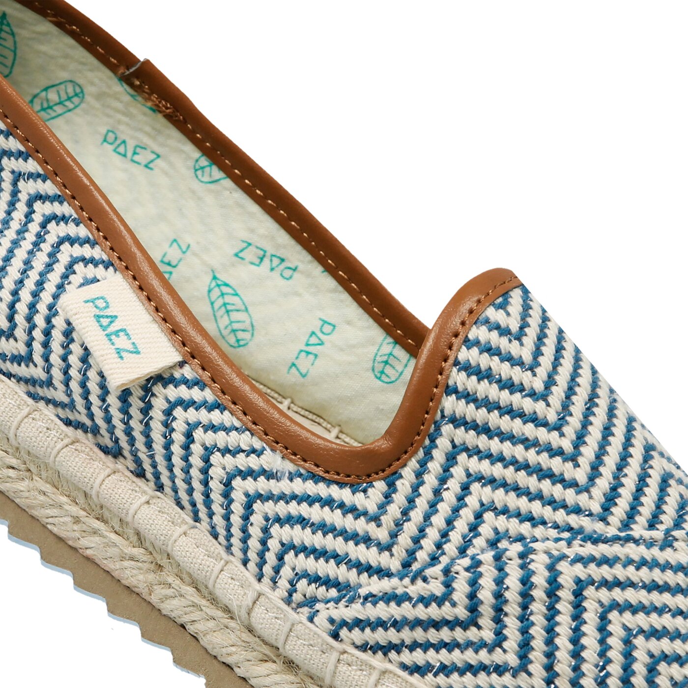 Damskie espadryle PAEZ SLIM LUREX BLUE 1833603s90-300 kolor niebieski