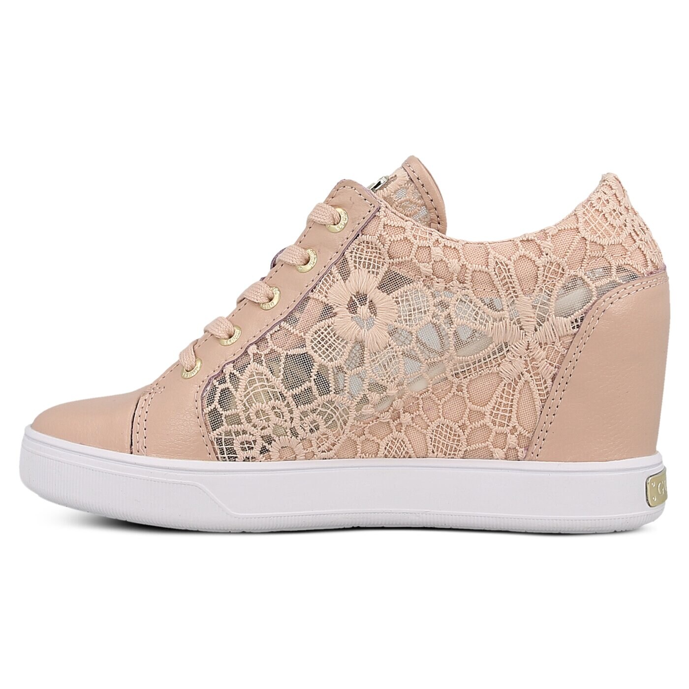 Damskie trampki GUESS FINNA flfin1lac12pink kolor różowy