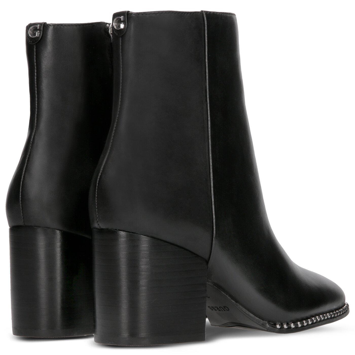 Damskie botki / sztyblety GUESS COLETE flcoe4lea10black kolor czarny