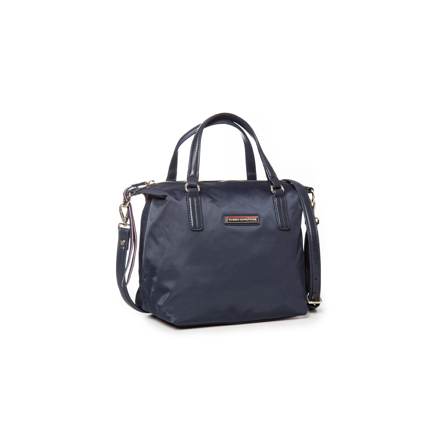Damska torebka TOMMY HILFIGER TOREBKA POPPY SMALL TOTE aw0aw01136001 kolor granatowy
