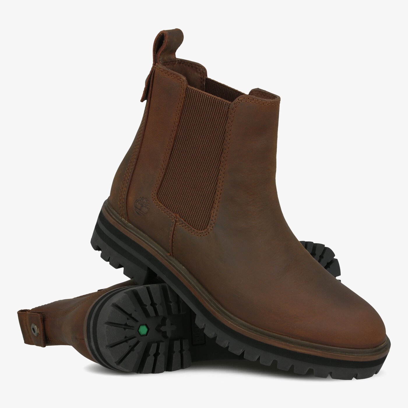 Damskie botki / sztyblety TIMBERLAND LONDON SQUARE CHELSEA tb0a295g2031 kolor brązowy