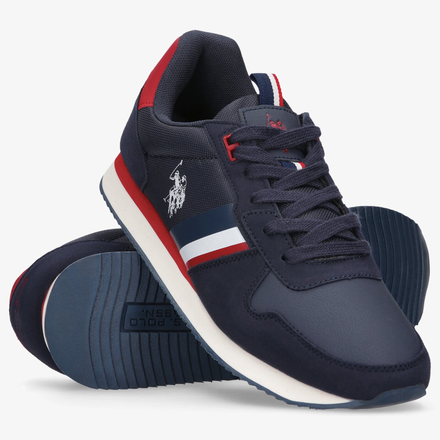 Męskie sneakersy (buty) U.S. POLO ASSN. NOBIL001  nobil001dbl kolor granatowy