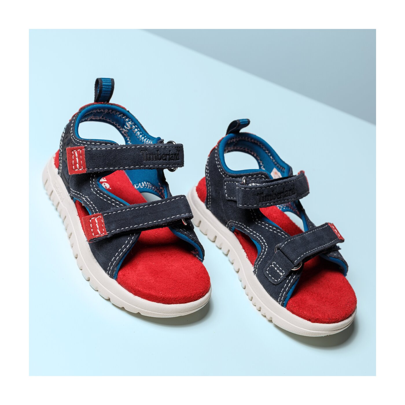 Dziecięce sandały / klapki TIMBERLAND PIERMONT H&L SANDAL a1ln6 kolor granatowy