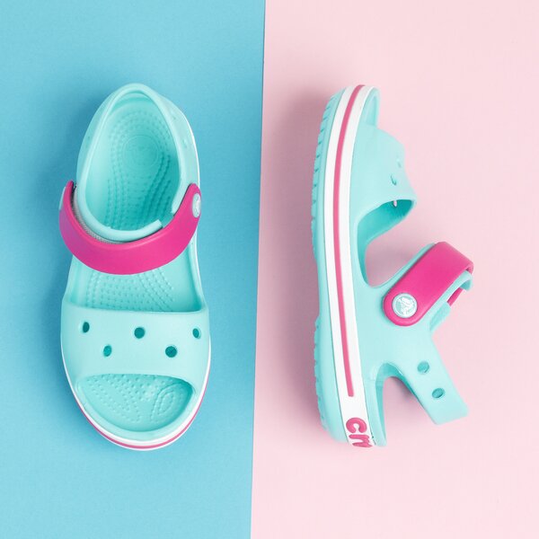 Dziecięce sandały / klapki CROCS CROCBAND SANDAL KIDS 128564fvi kolor niebieski