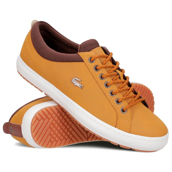 Męskie sneakersy (buty) LACOSTE STRAIGHTSET INSULATE 318 1 736cam0065tb2 kolor brązowy