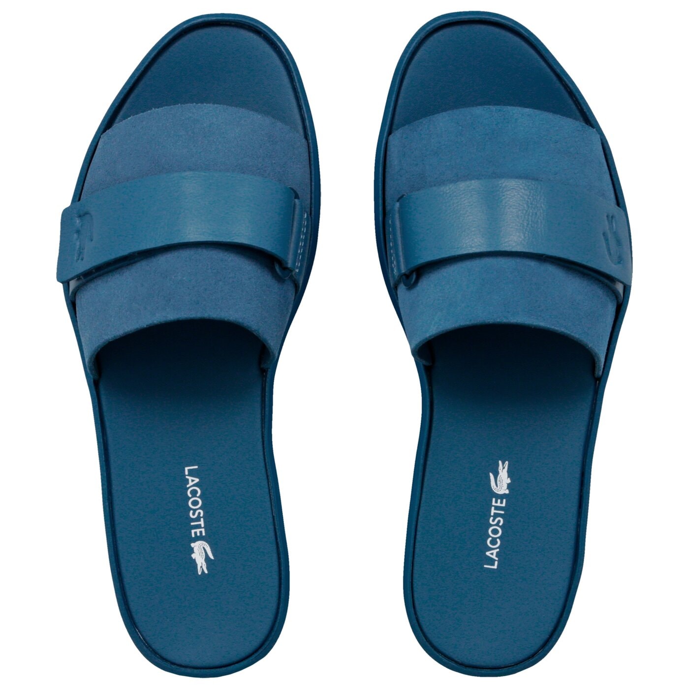 Damskie klapki LACOSTE PIRLE SLIDE 119 1 CFA 737cfa003411c kolor granatowy