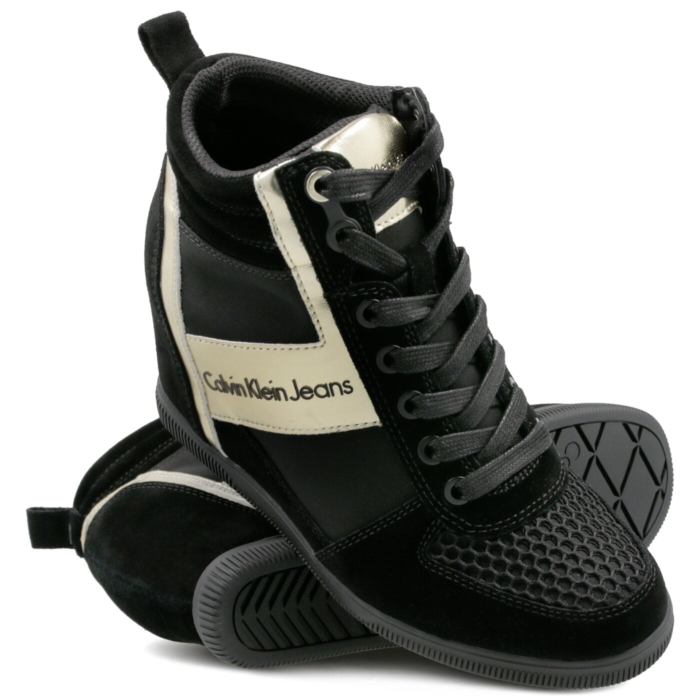 Damskie sneakersy (buty) CALVIN KLEIN BETH r0648bgo kolor czarny