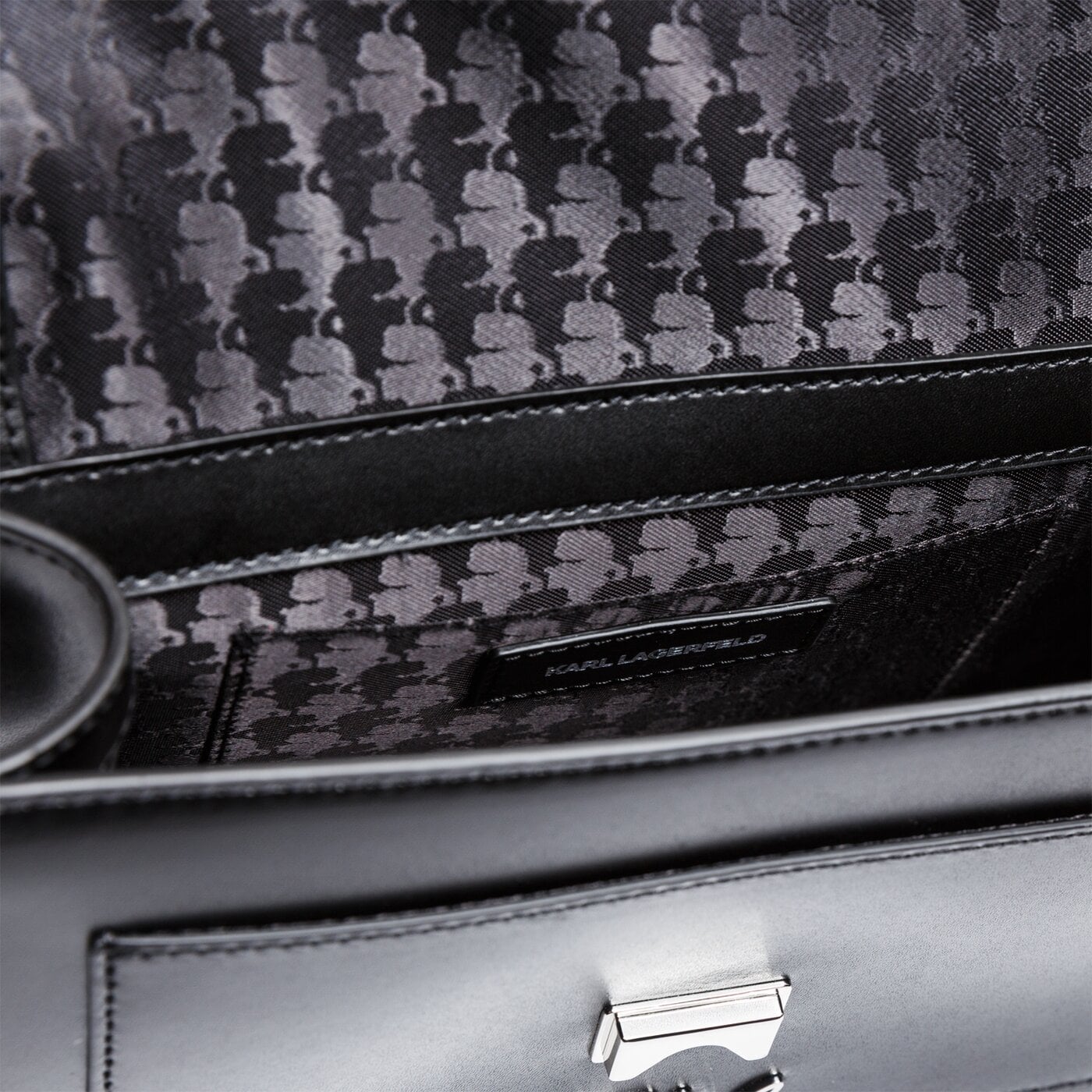 Damska torebka KARL LAGERFELD TOREBKA IKONIK METAL 201w3094999 kolor czarny