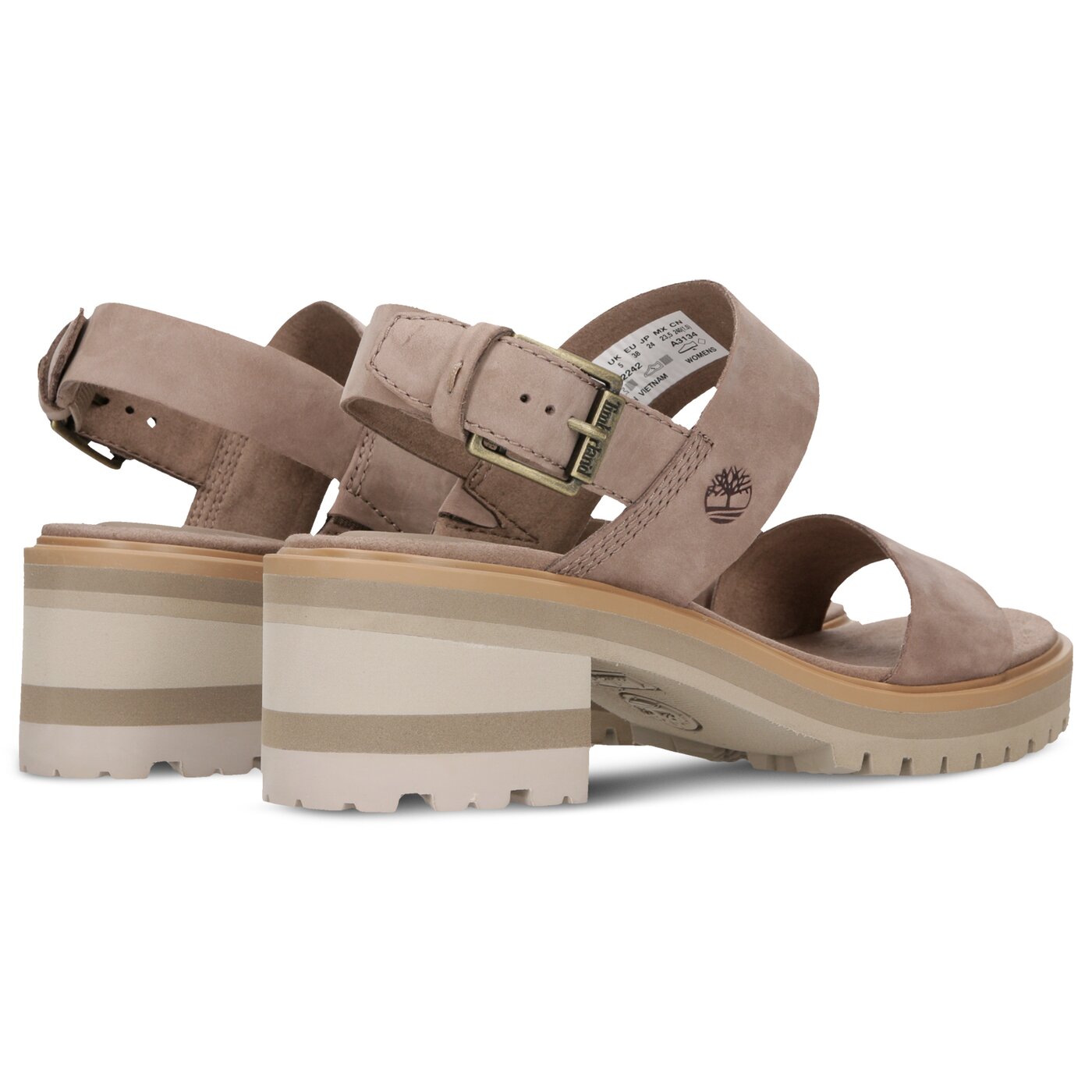 Damskie sandały TIMBERLAND VIOLET MARSH 2 BAND SANDAL tb0a22429291 kolor brązowy
