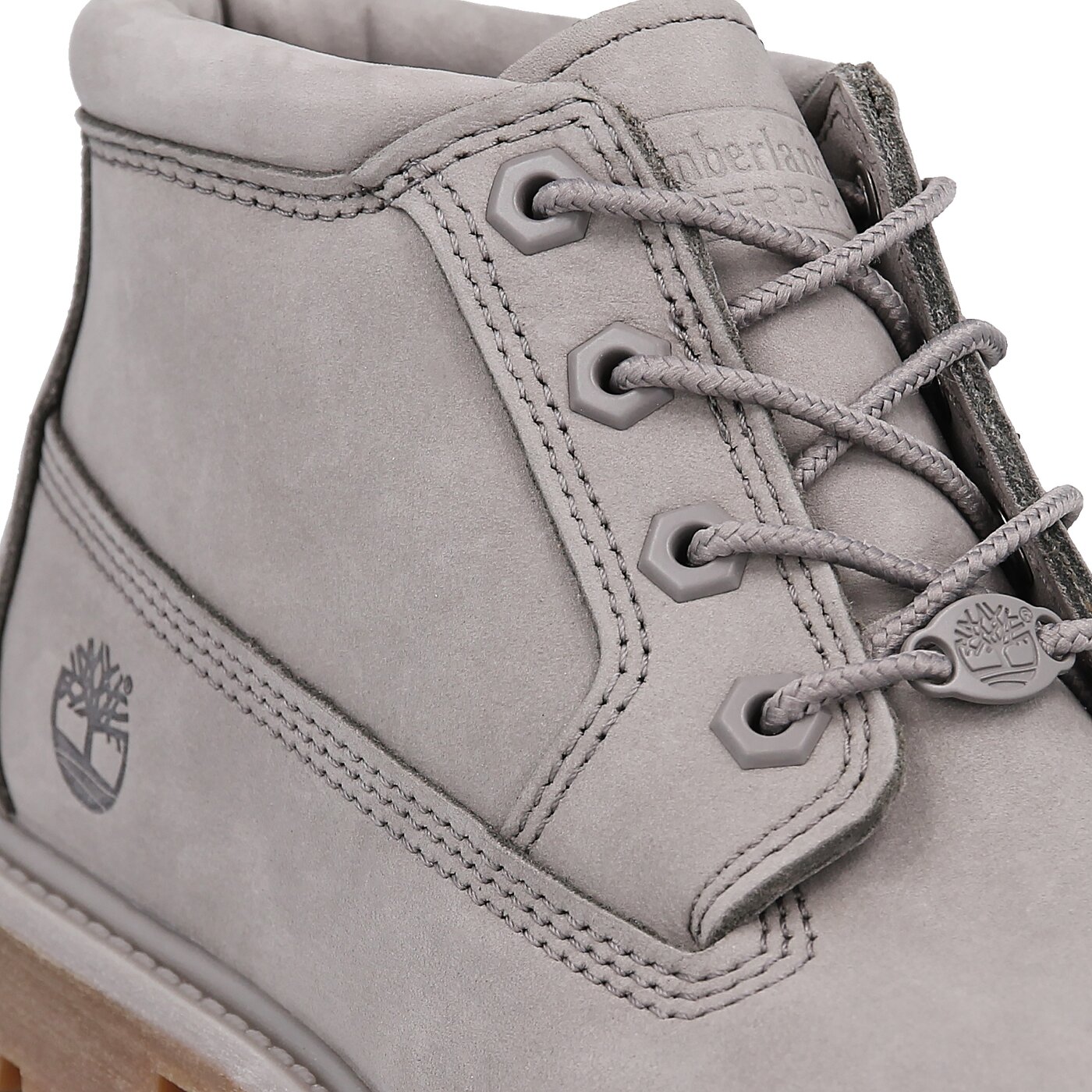 Damskie trapery TIMBERLAND NELLIE CHUKKA DOUBLE a1hfo kolor szary