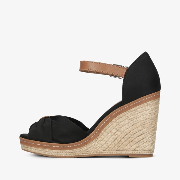 Damskie sandały TOMMY HILFIGER ICONIC ELENA SANDAL fw0fw00905990 kolor czarny