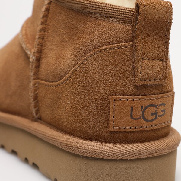 Damskie buty za kostkę UGG CLASSIC ULTRA MINI 1116109-che kolor brązowy