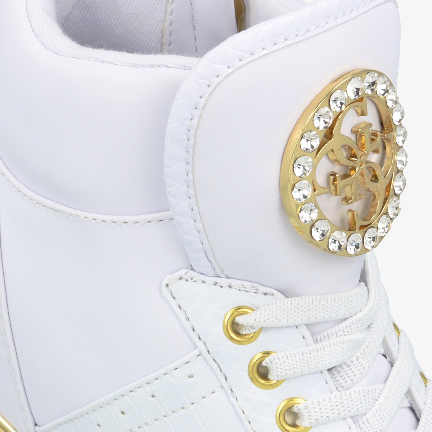 Damskie trampki GUESS FREETA fl5freele12white kolor biały