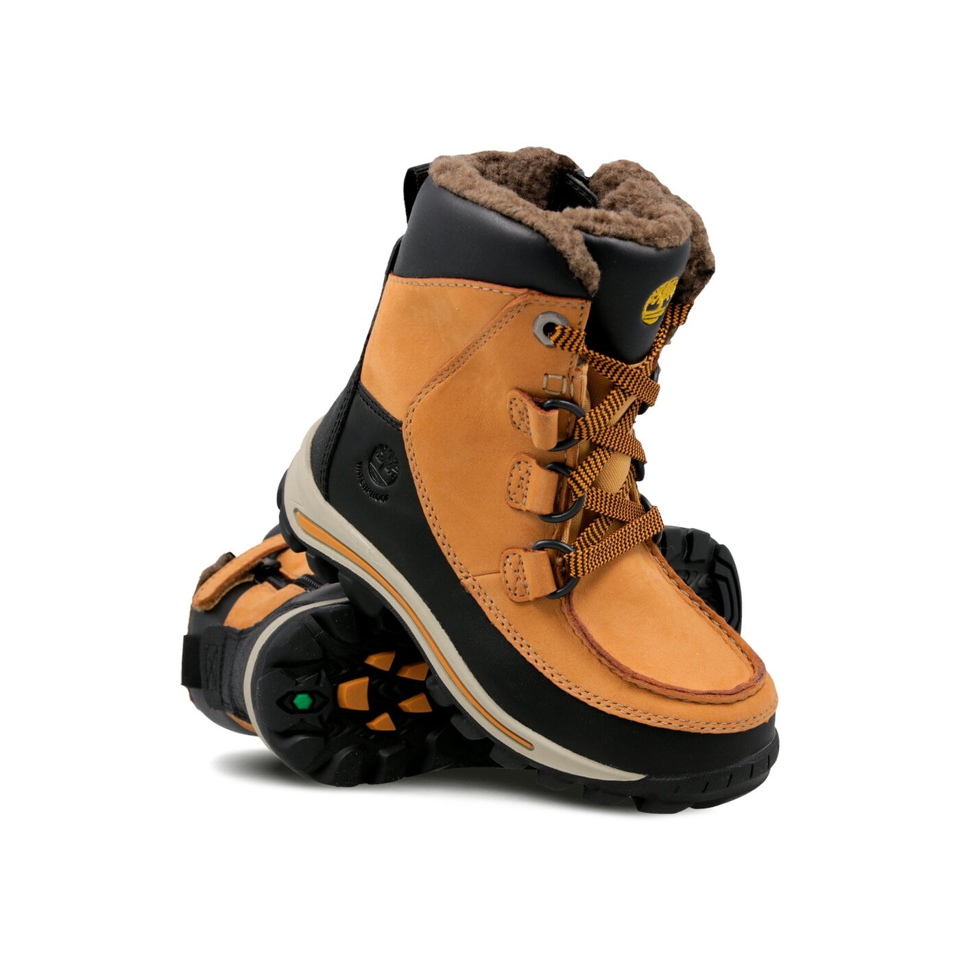 Dziecięce buty outdoor / trekkingowe TIMBERLAND CHILLBERG HP BOOT tb03581r2311 kolor żółty