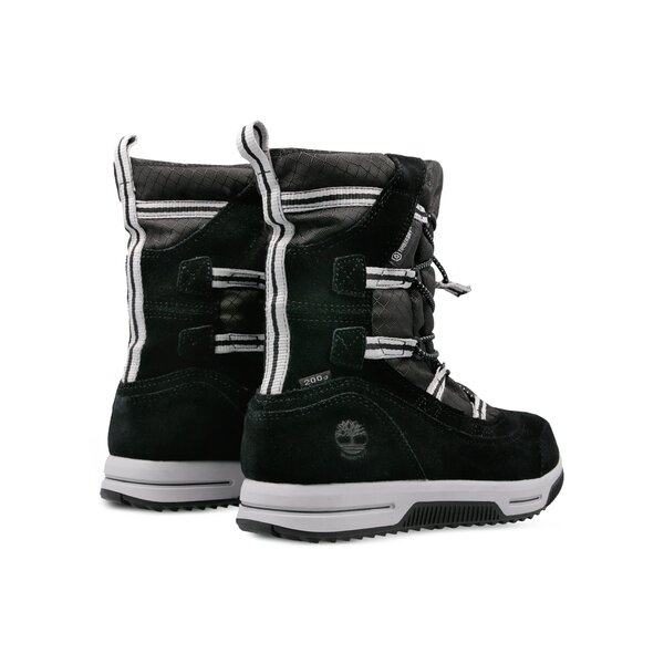 Dziecięce buty outdoor / trekkingowe TIMBERLAND SNOW STOMPER PULL ON WP a1qd3 kolor czarny