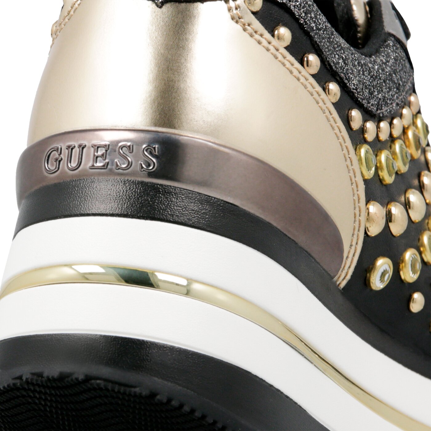 Damskie sneakersy (buty) GUESS HAMPTYN fl5hamele12black kolor czarny
