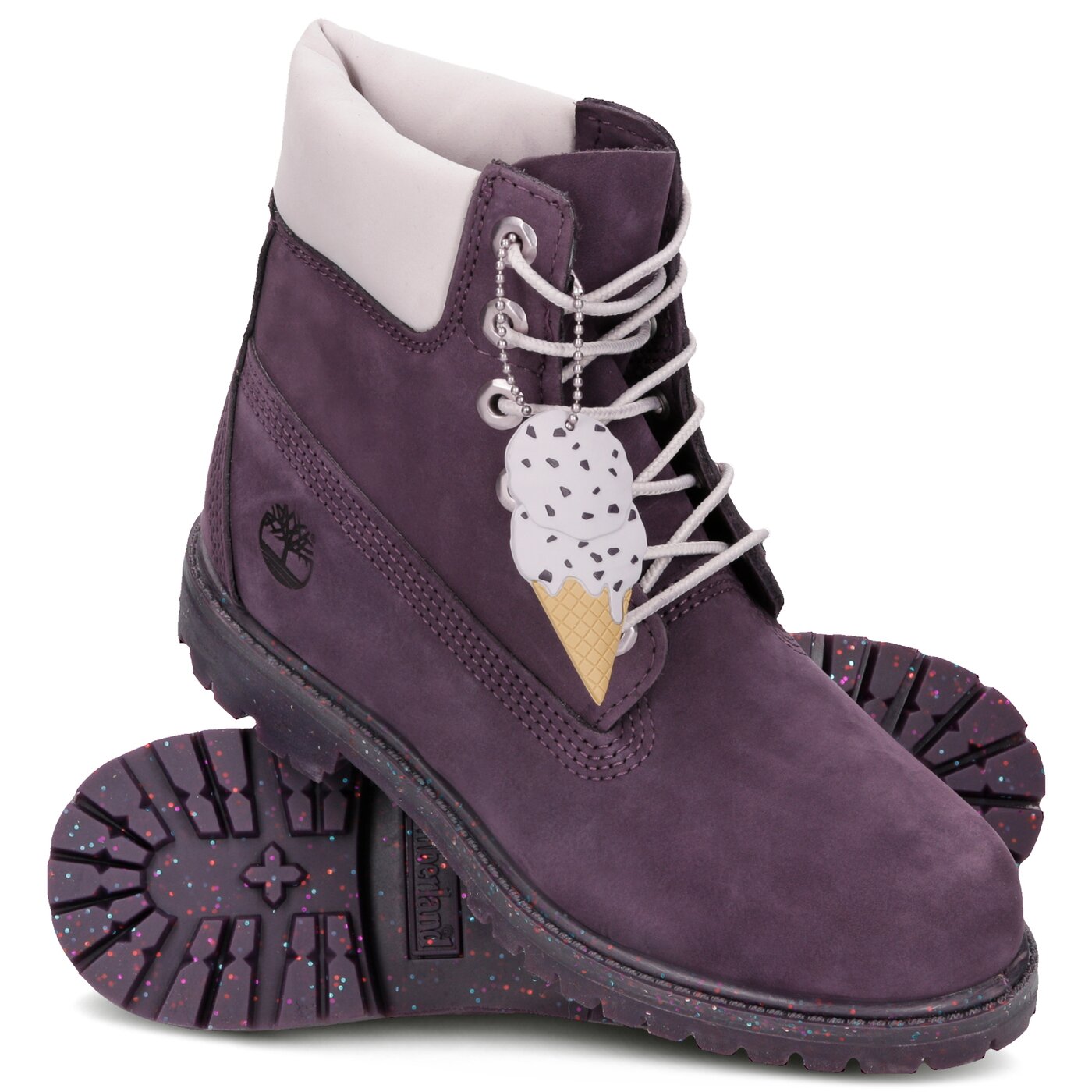 Damskie trapery TIMBERLAND PREMIUM 6 INCH BOOT ICE CREAM  tb0a1vkg5131 kolor fioletowy