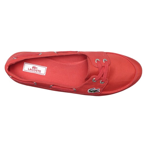 Damskie mokasyny i półbuty LACOSTE INSEE 721srw244484t kolor czerwony