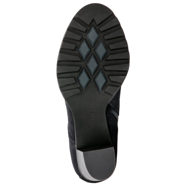 Damskie botki / sztyblety TOMMY HILFIGER BASIC HIKING HEELED BOOT SUEDE fw0fw03569403 kolor granatowy