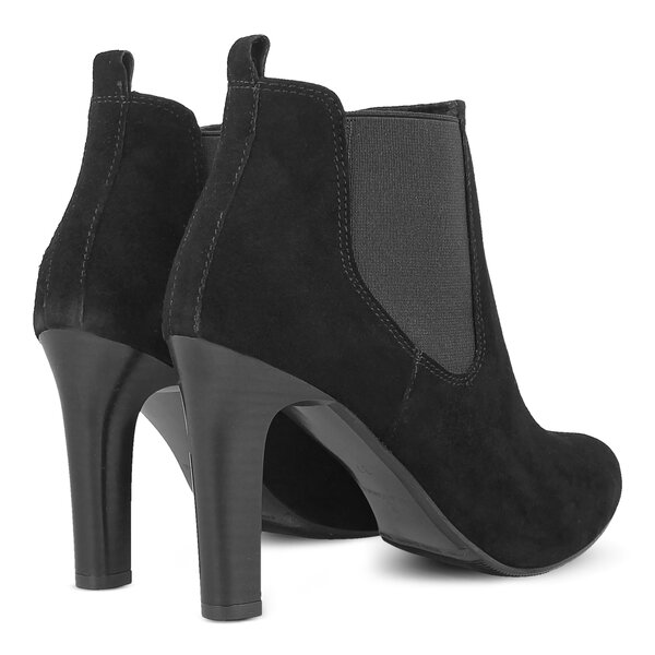 Damskie botki / sztyblety SYMBIOSIS BLAIR BOOTS ZAMSZ CZARNE 925002 kolor czarny