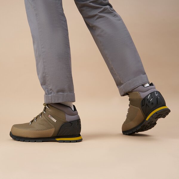 Męskie buty outdoor (trekkingowe) TIMBERLAND EURO SPRINT FABRIC WP tb0a5quz3271 kolor khaki