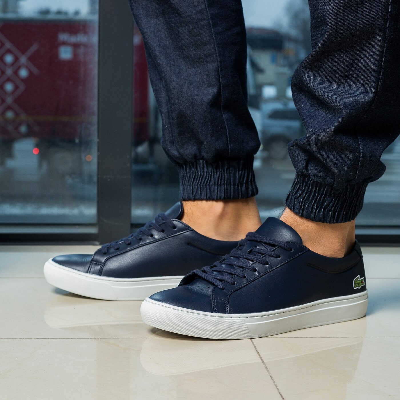 Męskie sneakersy (buty) LACOSTE L.12.12 116 1 731cam0137003 kolor granatowy