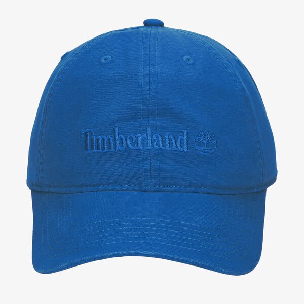 Damska czapka z daszkiem TIMBERLAND CZAPKA COTTON CANVAS BB CAP tb0a1f54i551 kolor niebieski
