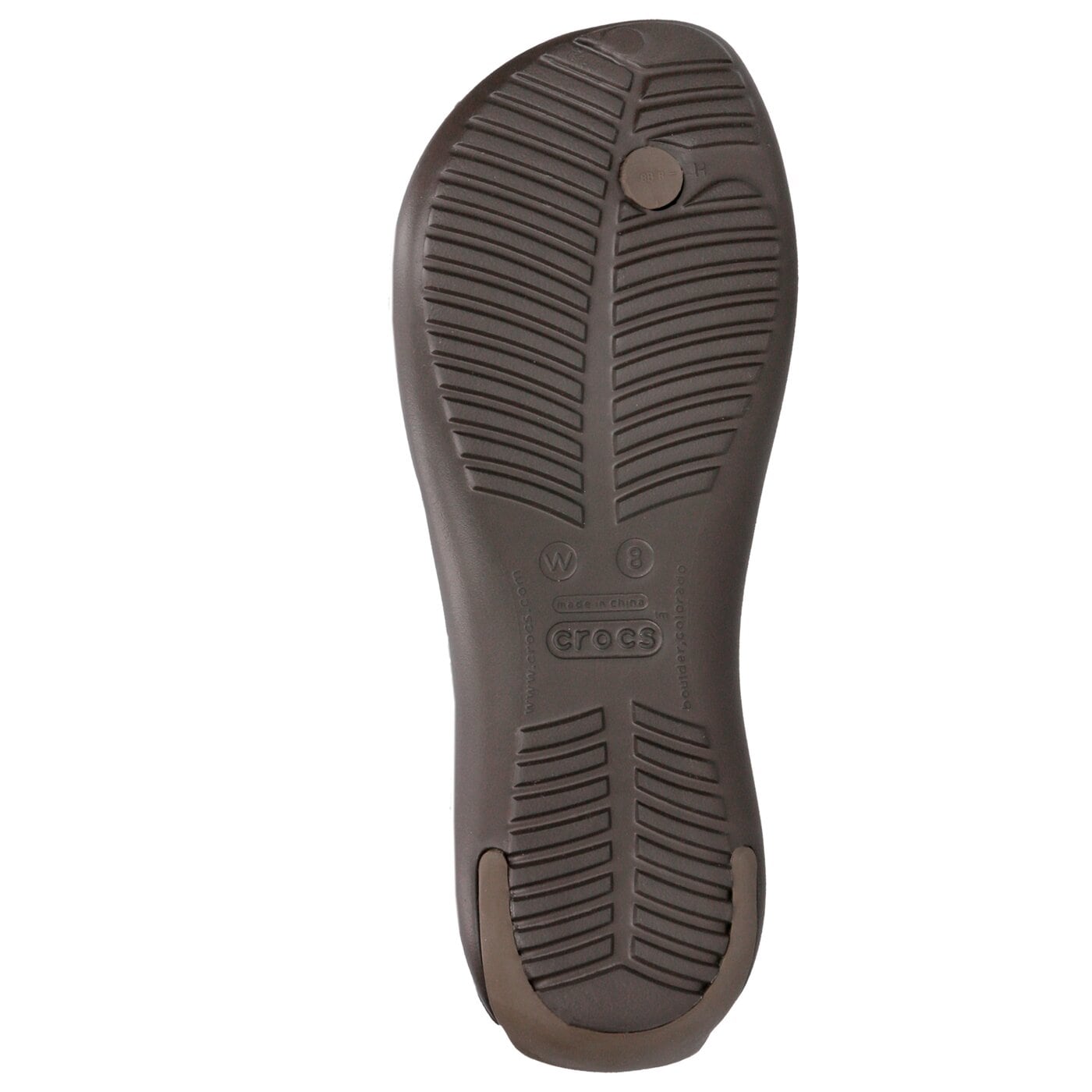 Damskie sandały CROCS SEXI FLIP W 1135422z kolor brązowy