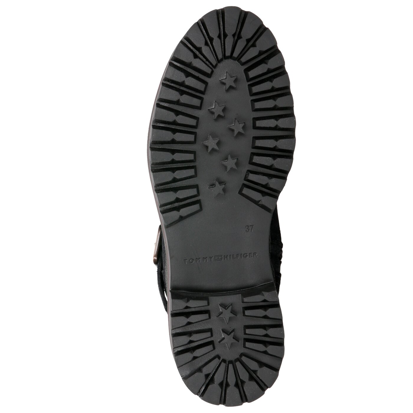 Damskie botki / sztyblety TOMMY HILFIGER BASIC BIKER BOOT SUEDE fw0fw03308403 kolor granatowy