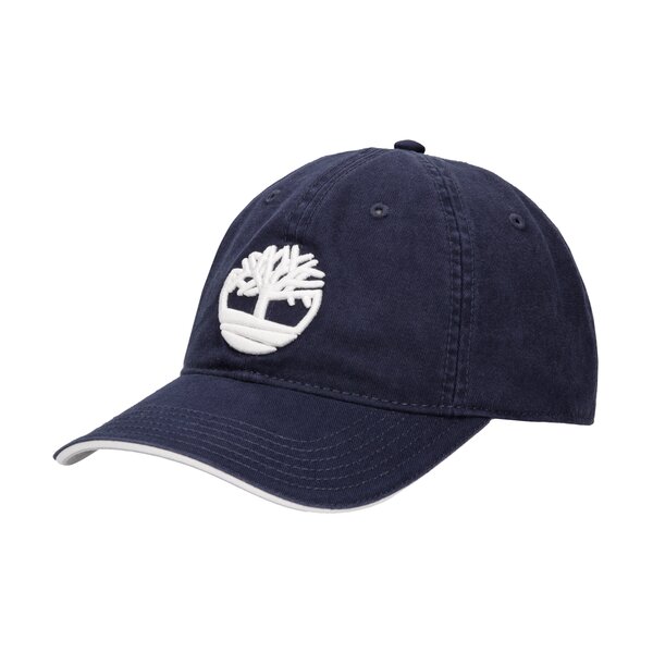 Damska czapka z daszkiem TIMBERLAND CZAPKA COTTON TWILL CAP tb0a1eoo4511 kolor granatowy
