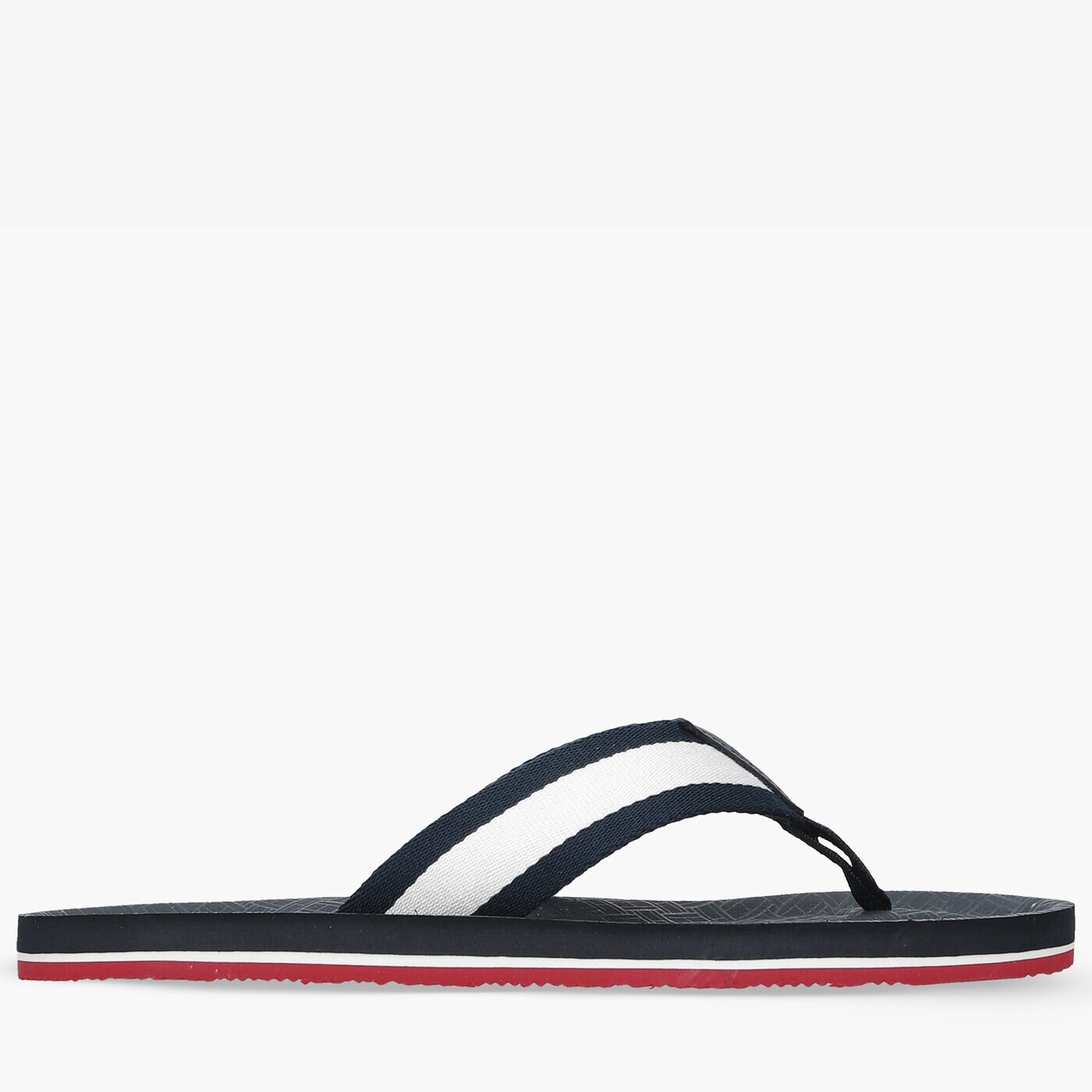 Męskie klapki TOMMY HILFIGER PRINTED COMFORT BEACH SANDAL fm0fm03639dw5 kolor granatowy