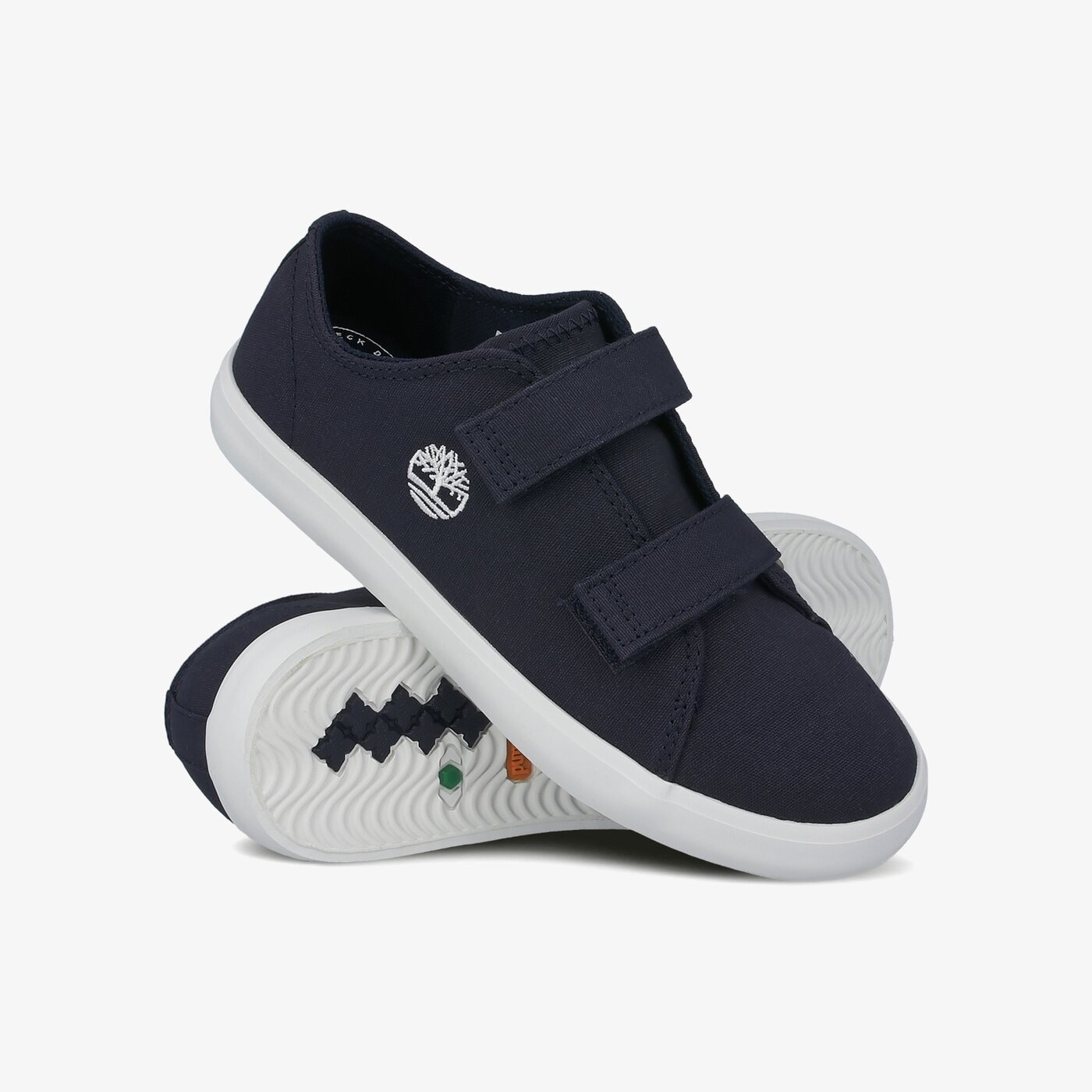 Dziecięce trampki TIMBERLAND NEWPORT BAY CANVAS 2 STR YOUTH tb0a2b740191 kolor granatowy