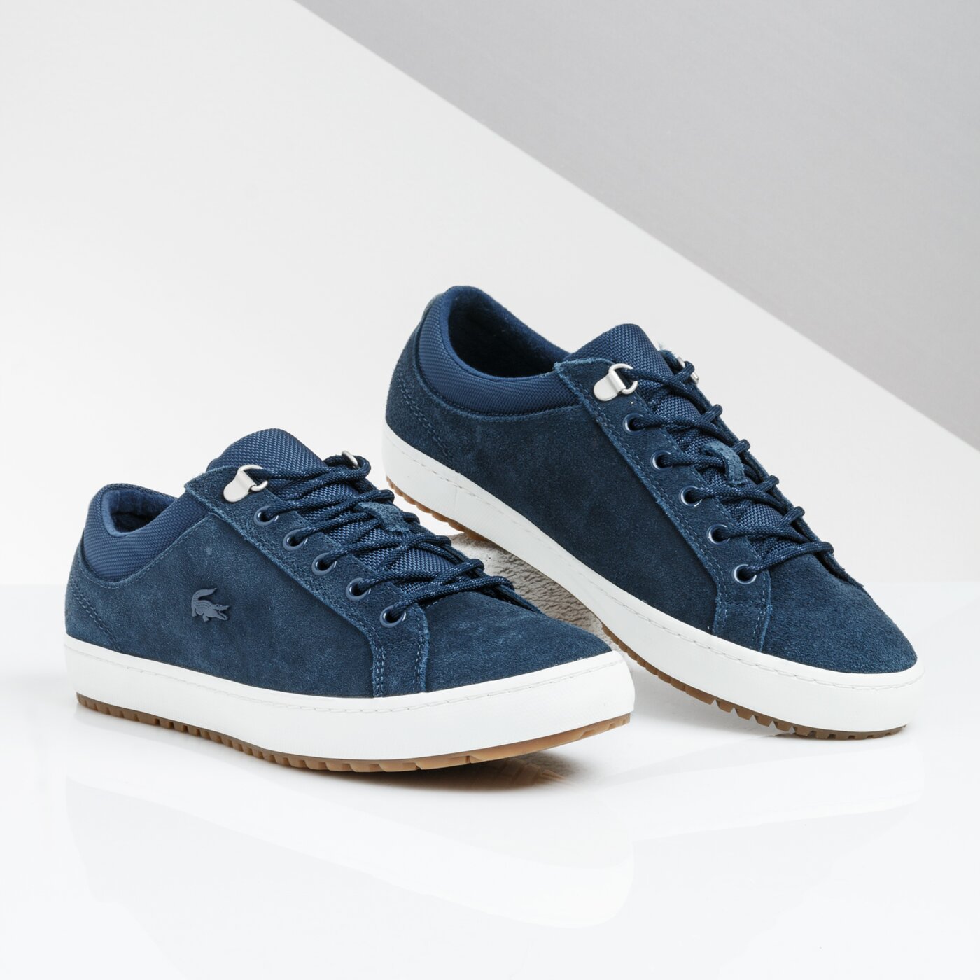 Męskie sneakersy (buty) LACOSTE STRAIGHTSETINSULATE3191CMA 738cma0061j18 kolor granatowy