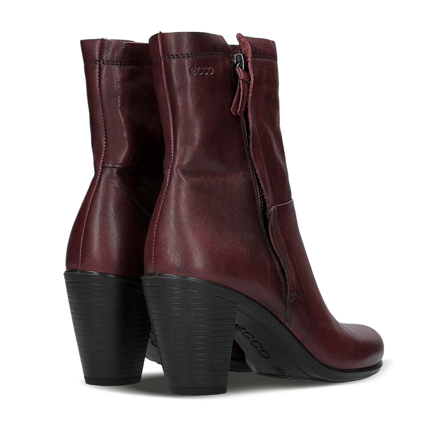 Damskie botki / sztyblety ECCO TOUCH 75B 26360302237 kolor brązowy