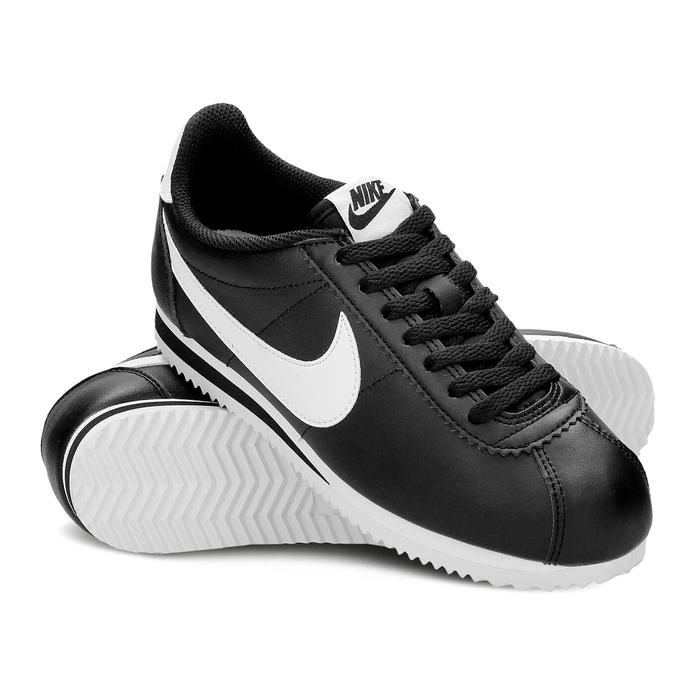 Damskie sneakersy (buty) NIKE WMNS CLASSIC CORTEZ LEATHER  807471-010 kolor czarny