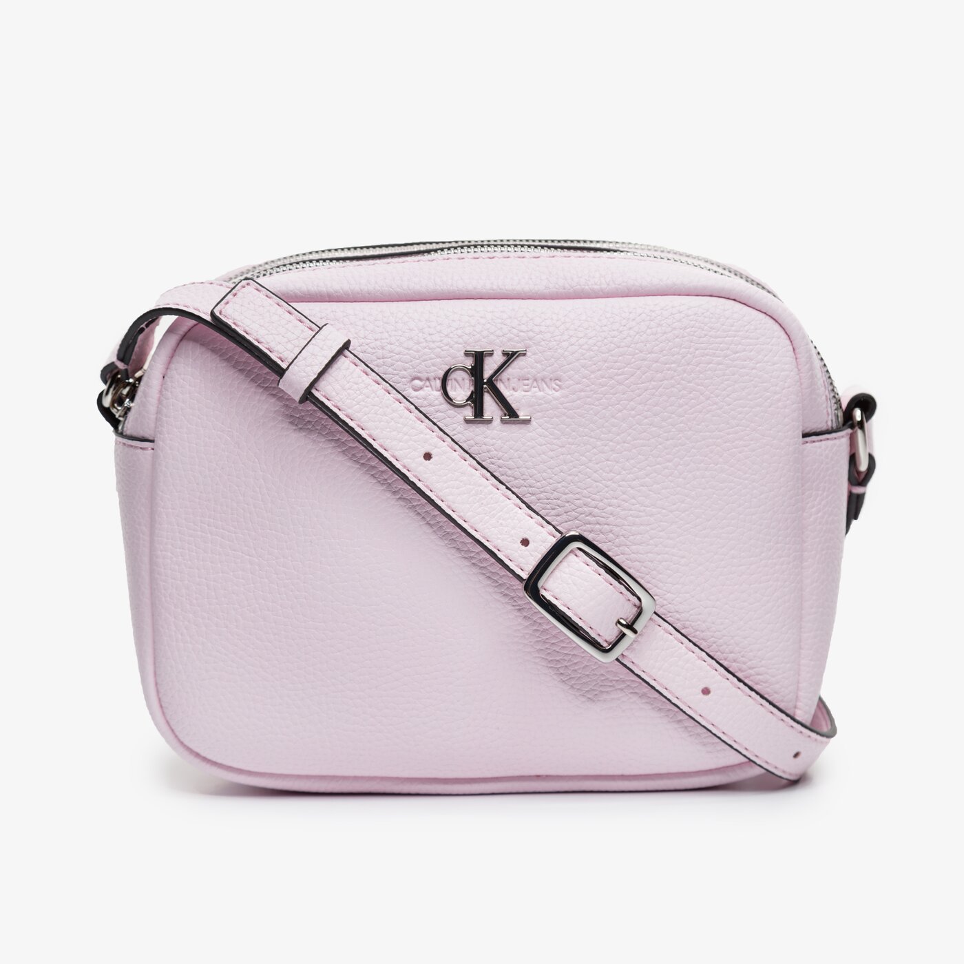 Damska torebka CALVIN KLEIN TOREBKA DOUBLE ZIP CROSSBODY k60k607479tn9 kolor różowy