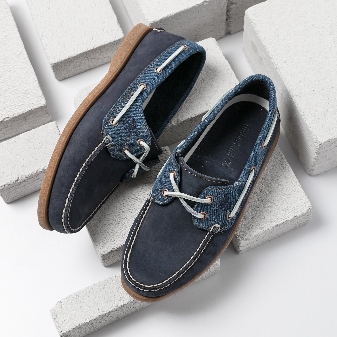 Męskie mokasyny TIMBERLAND CLASSIC BOAT 2 EYE F/L a1h5p kolor granatowy