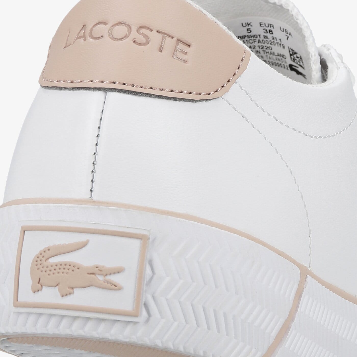 Damskie trampki LACOSTE GRIPSHOT BL 21 1 CFA 741cfa00201y9 kolor biały