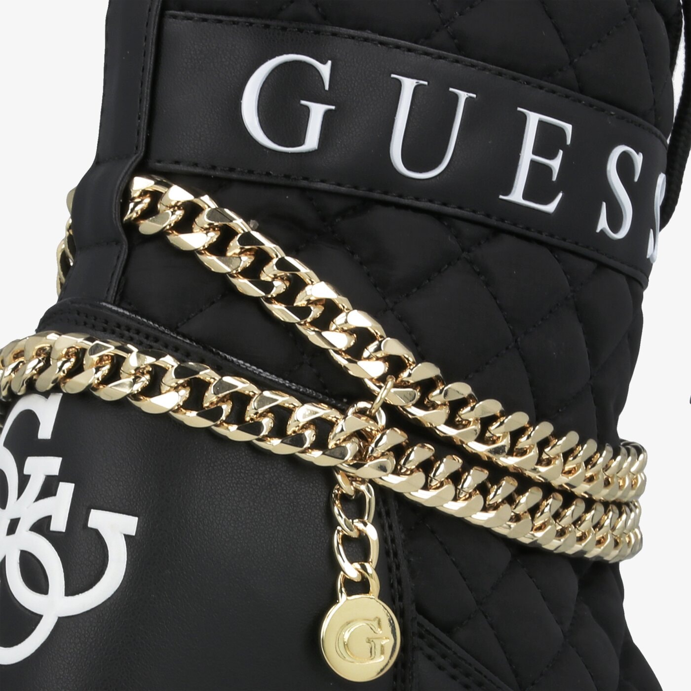Damskie śniegowce GUESS FARIBA fl8frbfab12black kolor czarny