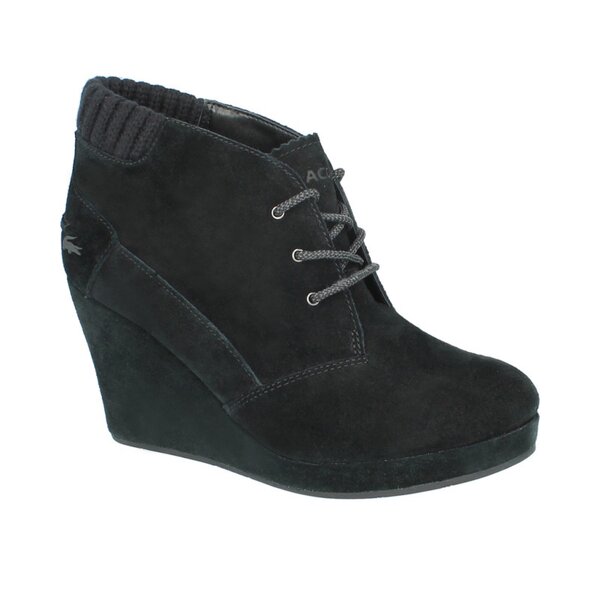 Damskie buty za kostkę LACOSTE LEREN 3 726srw0150024 kolor czarny