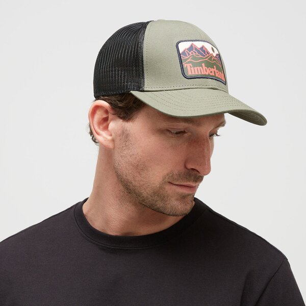Damska czapka z daszkiem TIMBERLAND CZAPKA MOUNTAIN LINE PATCH TRUCKER tb0a2q52a581 kolor khaki