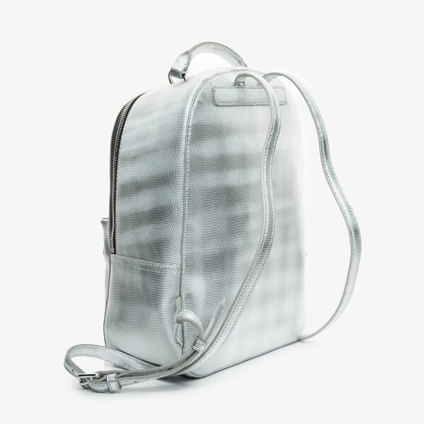 Damski plecak TOMMY HILFIGER PLECAK TJW FEMME PU BACKPACK METALIC aw0aw098640im kolor srebrny